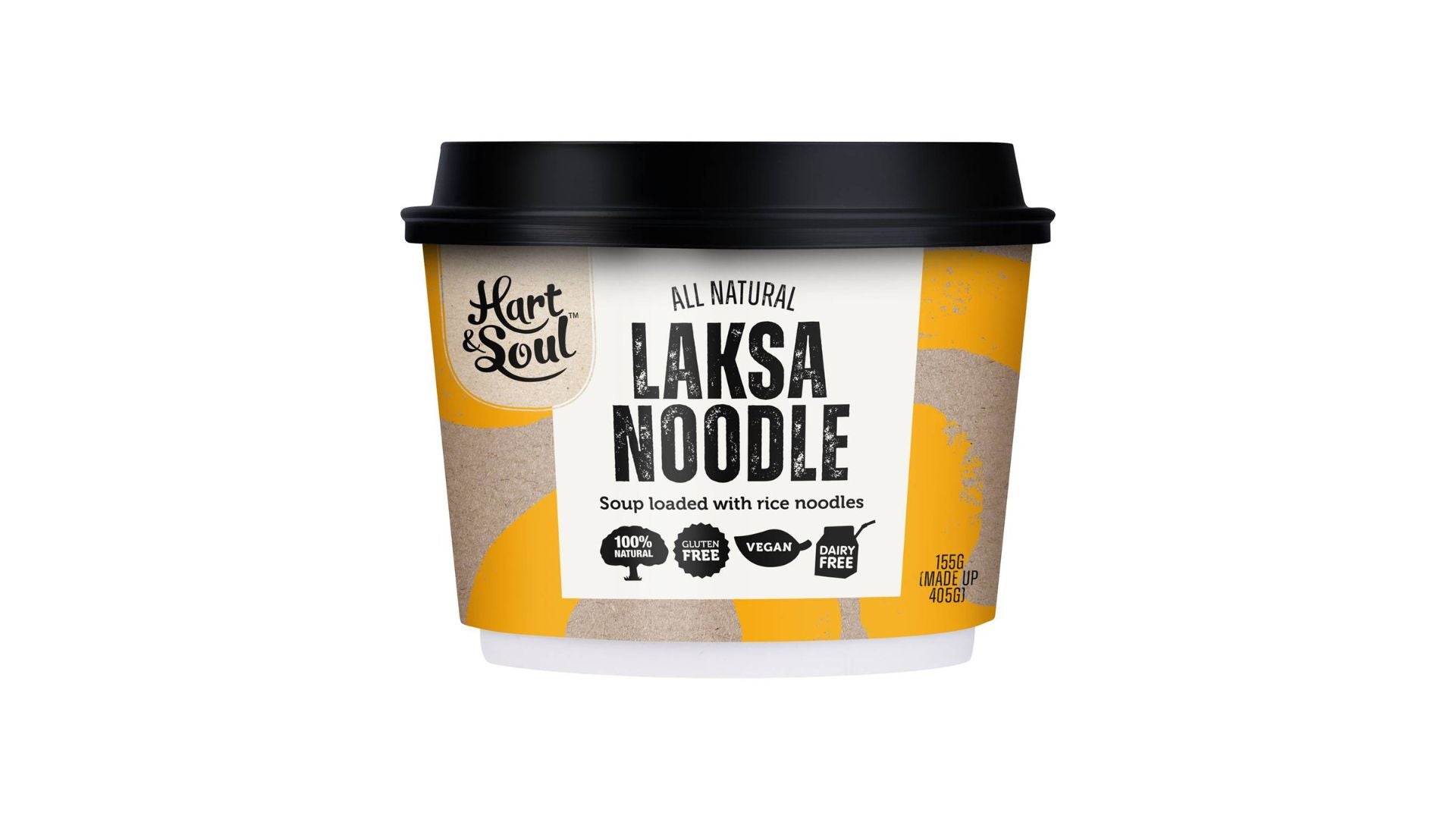 Hart & Soul Rice Noodle Laksa Meal Bowl 155g