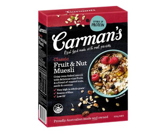 Carman's Classic Fruit & Nut Muesli 500g