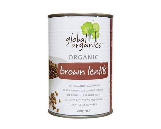 Global Organics Brown Lentils 400g