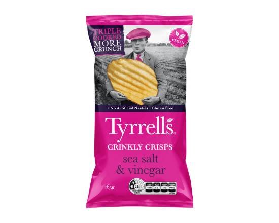 Tyrrells Sea Salt & Vinegar Crisps 165g