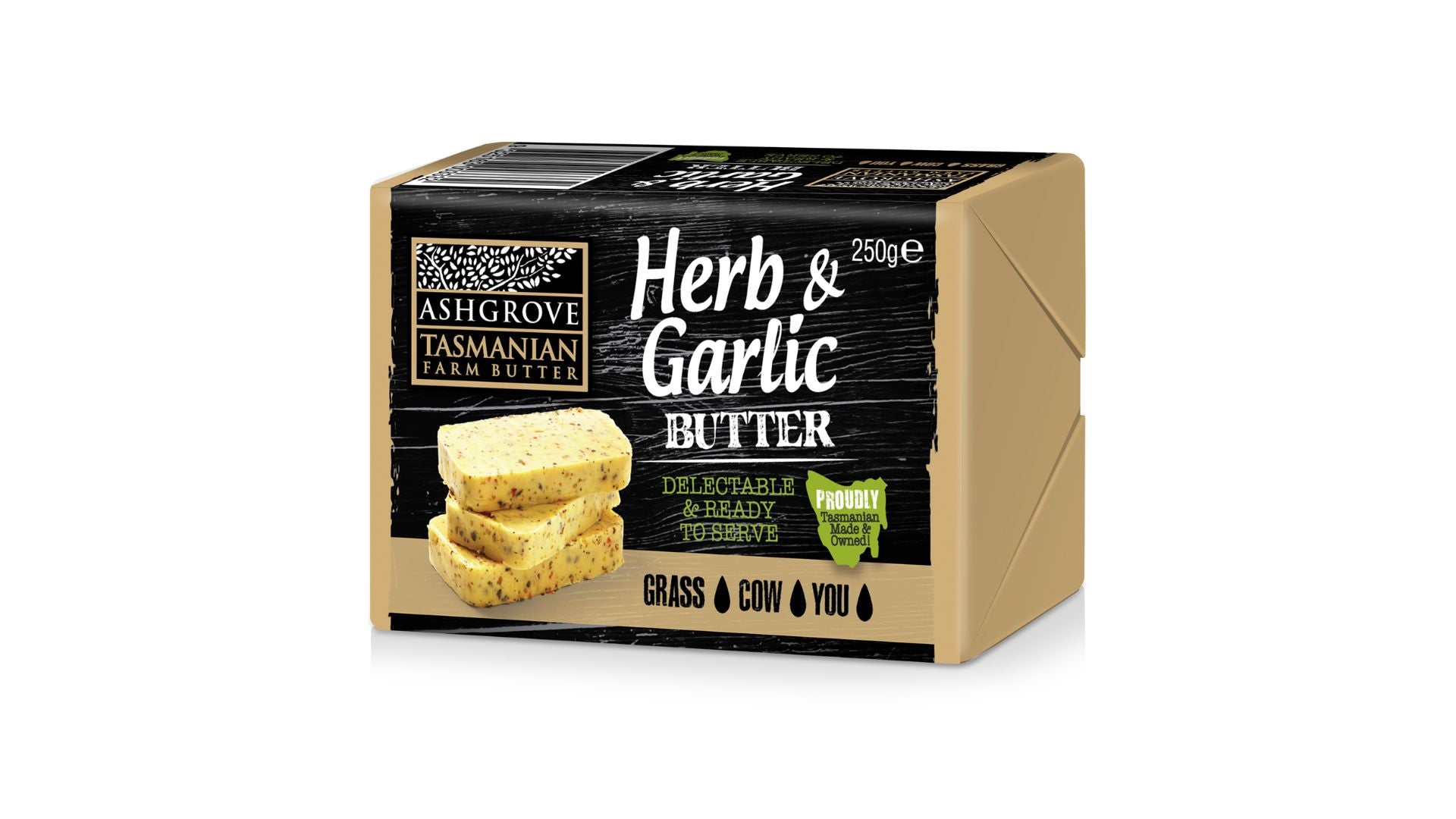 Ashgrove Herb & Garlic Butter 250g