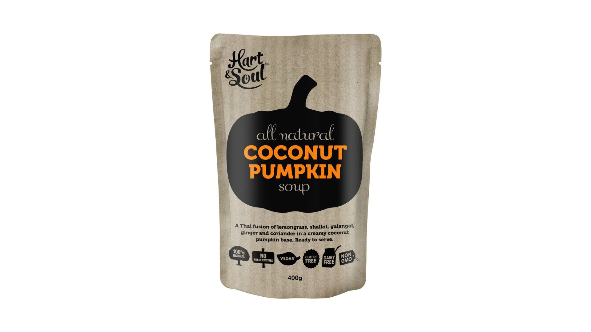 Hart & Soul Coconut Pumpkin Soup Pouch 400g