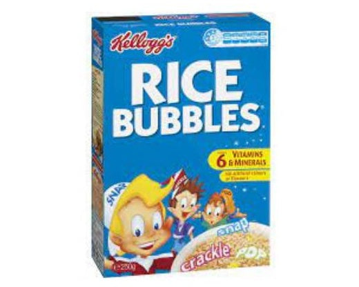 Kellogg's Rice Bubbles Puffed Rice Breakfast Cereal 250g