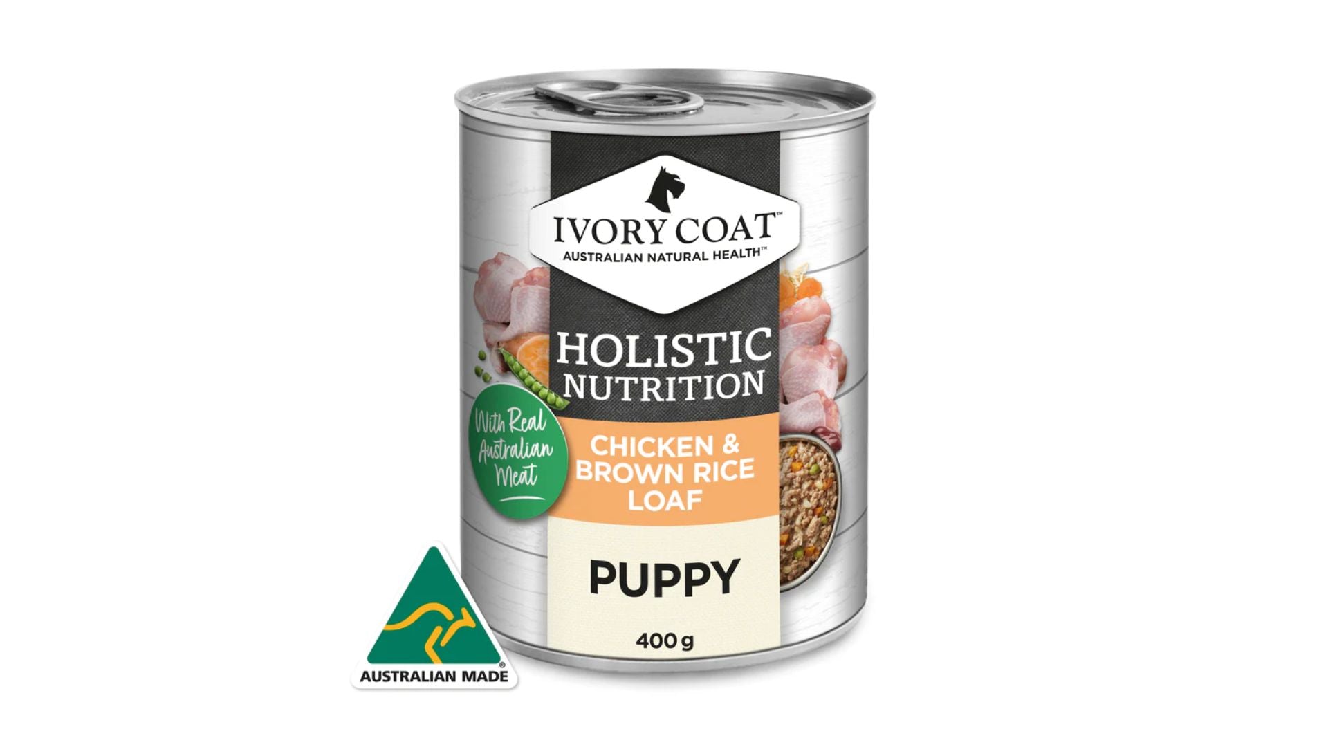 Ivory Coat Puppy Chicken & Brown Rice Loaf 400g