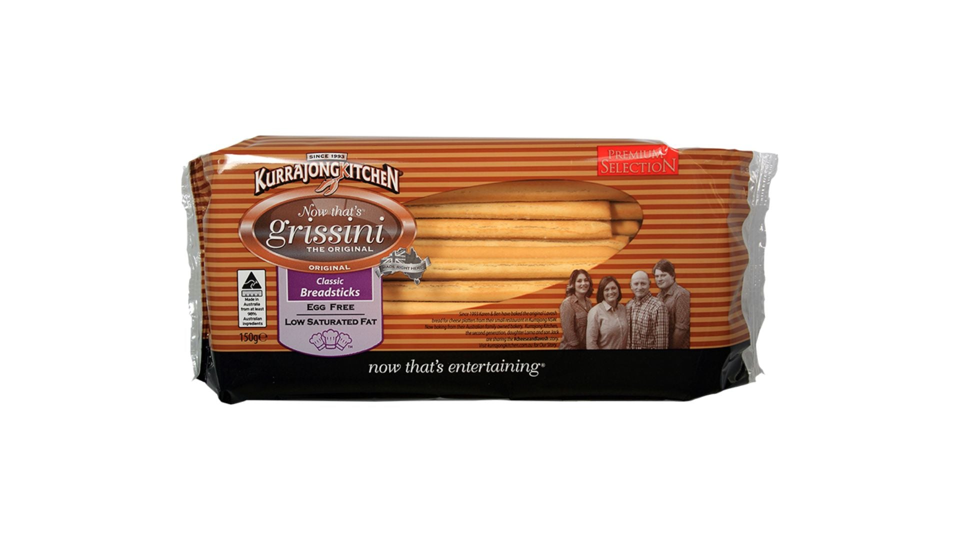 Kurrajong Kitchen Grissini Breadsticks Classic 150g