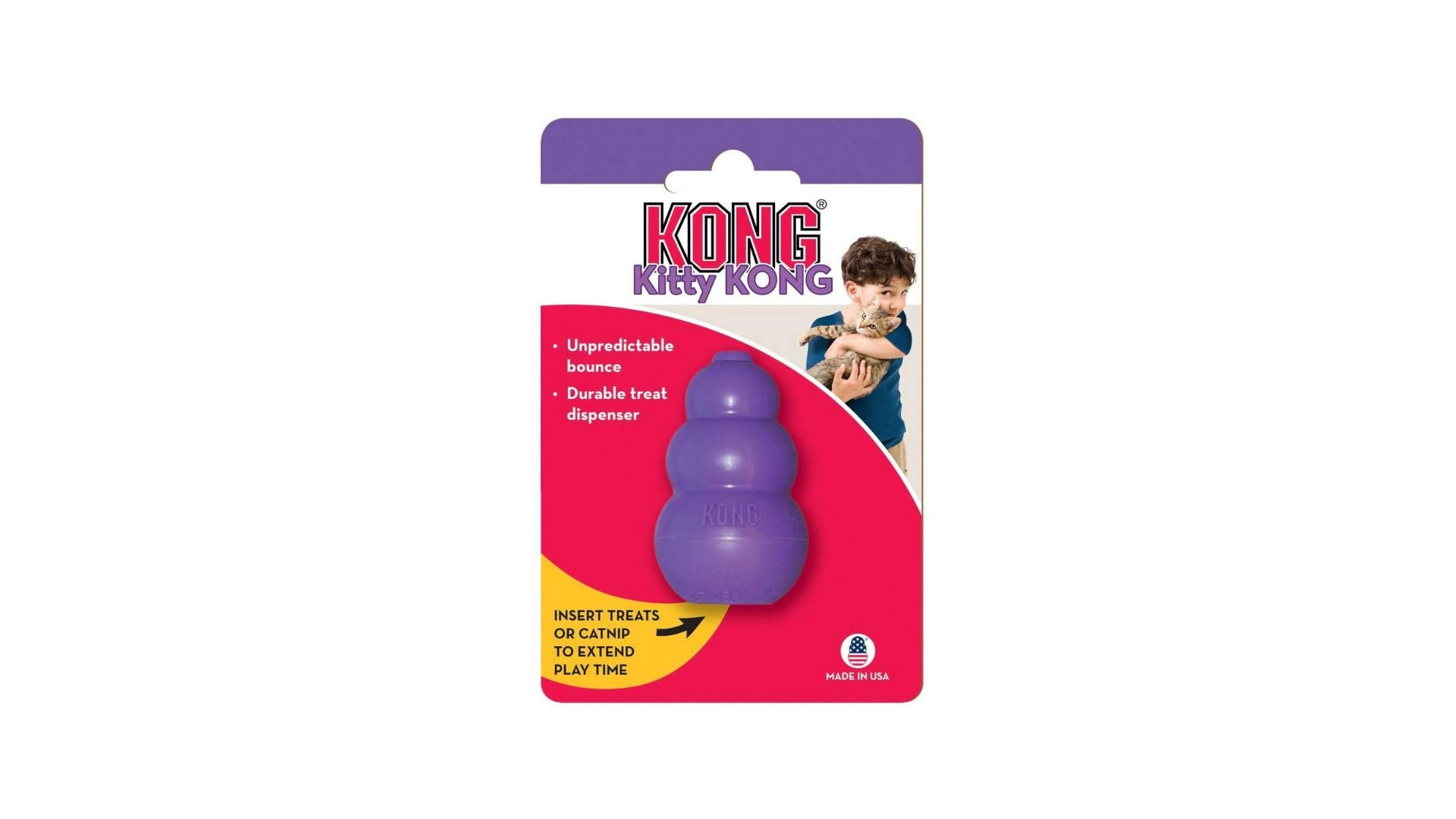 Kong Cat Kitty Kong Treat Dispenser Toy