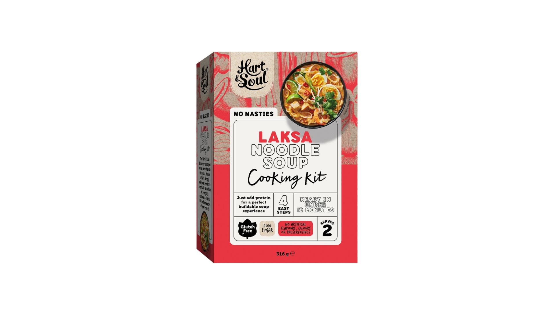 Hart & Soul Laksa Noodle Soup Cooking Kit 316g